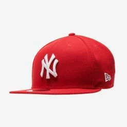 New Era Yankees Snapback Hat SCARLET