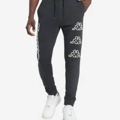 Kappa Arsyx Logo Fleece Pants Black/Beige