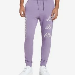 Kappa Arsyx Logo Fleece Pants Purple/Beige