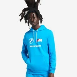 Puma BMW Motorsport Essential Fleece Hoodie Ocean Drive