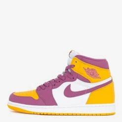Air Jordan 1 Retro High OG Brotherhood University Gold/Light Bordeaux/White