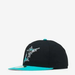 New Era 5950 Florida Marlins Two Tone Fitted Hat Black/Blue/Grey -Cheap mens-new-arrivals Store 70580181 3 1800x