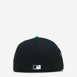 New Era 5950 Florida Marlins Two Tone Fitted Hat Black/Blue/Grey -Cheap mens-new-arrivals Store 70580181 4 1800x