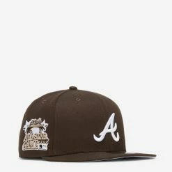 New Era 59Fifty Atlanta Braves Grey Under Hat Walnut