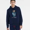 Polo Ralph Lauren Long Sleeve Graphic Fleece Bear Hoodie Cruise Navy Denim