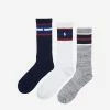 Polo Americana 3PK Crew Socks Whast