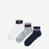 Polo Americana 3PK Quarter Socks WHAST