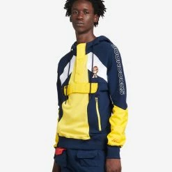 DE.KRYPTIC Boondocks Riley N Huey Windbreaker Jacket Navy