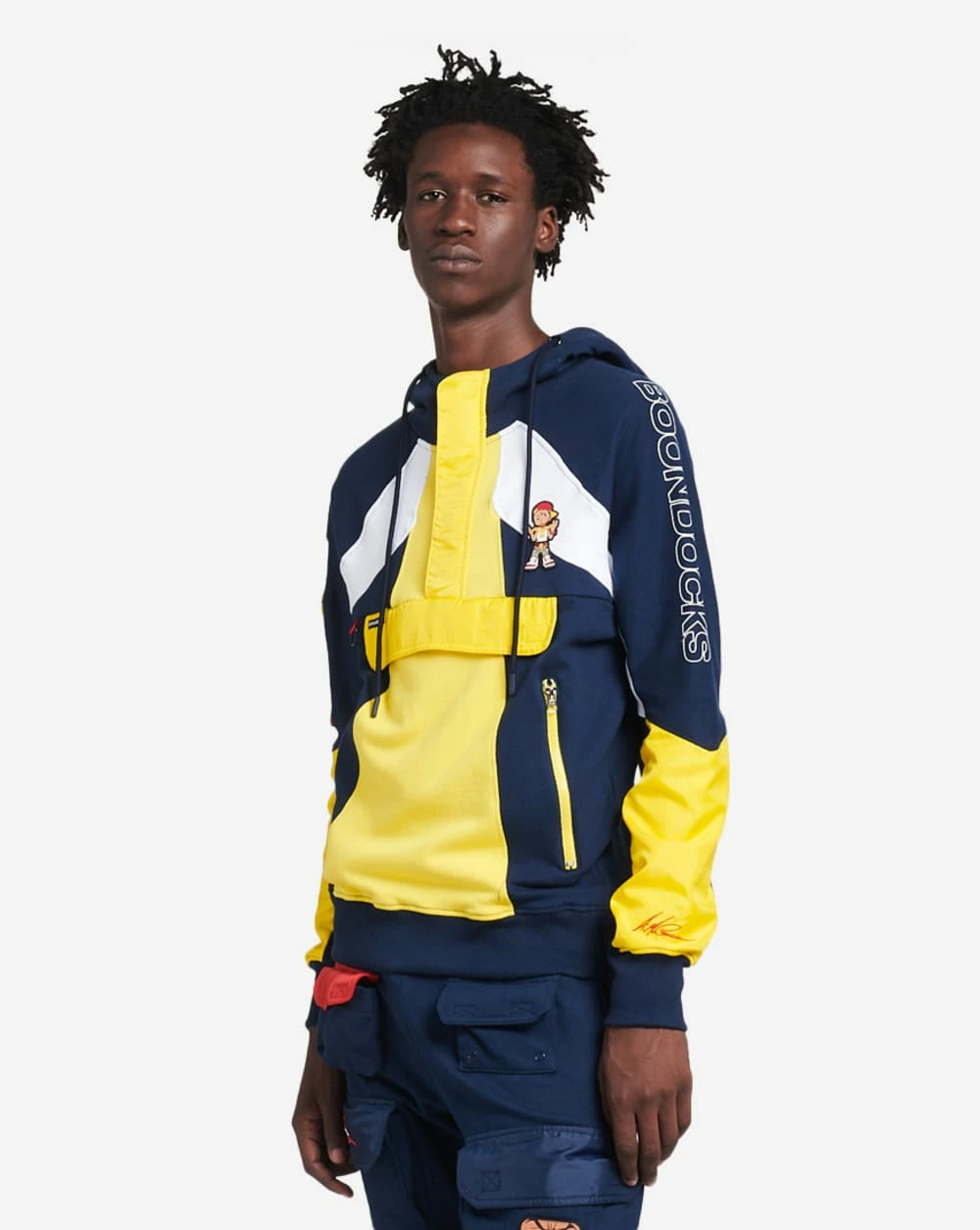 DE.KRYPTIC Boondocks Riley N Huey Windbreaker Jacket Navy 1 DE.KRYPTIC Boondocks Riley N Huey Windbreaker Jacket Navy