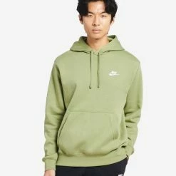 Nike Club Fleece Pullover Hoodie Alligator / White