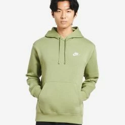 Nike Club Fleece Pullover Hoodie Alligator / White -Cheap mens-new-arrivals Store BV2654 334 3 1800x