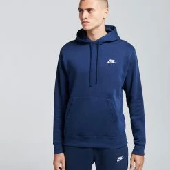 Nike NSW Club Fleece Pullover Hoodie Midnight Navy
