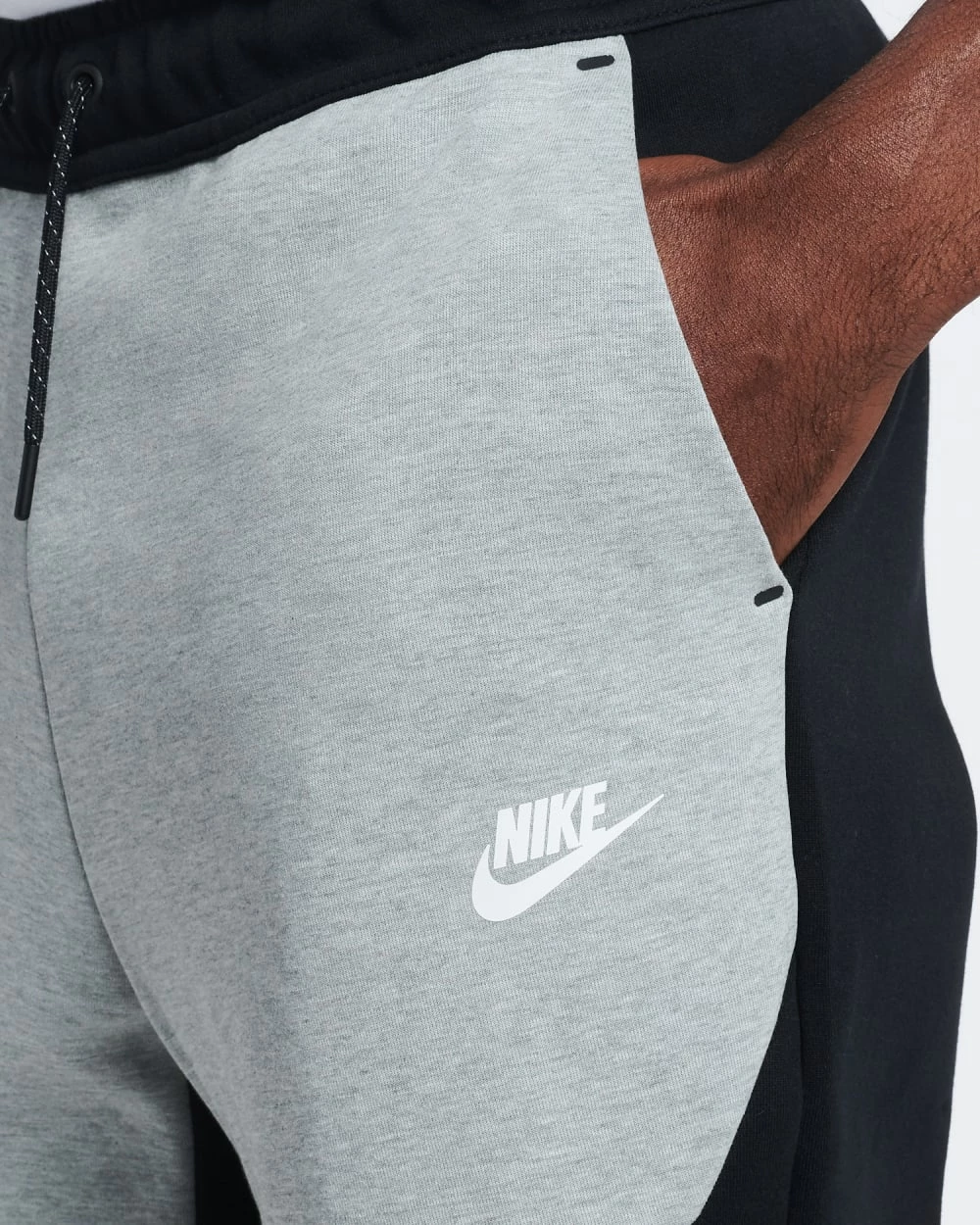 Nike NSW Tech Fleece Jogger Pants Black/Dark Grey Heather/White 3 Nike NSW Tech Fleece Jogger Pants Black/Dark Grey Heather/White - Image 3