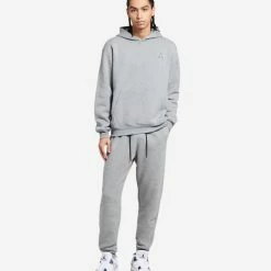 Jordan MJ Essential Fleece Pullover Hoodie Carbon Heather / Black / White -Cheap mens-new-arrivals Store DQ7466 091 5 1800x