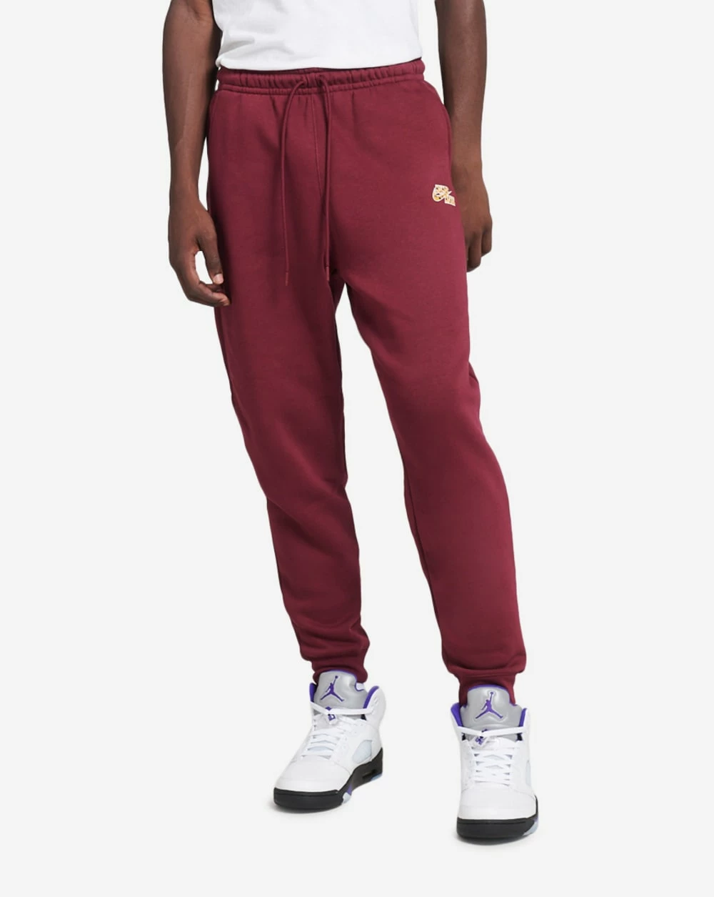 Jordan Flight MVP Fleece Sweatpants Cherrywood Red 1 Jordan Flight MVP Fleece Sweatpants Cherrywood Red