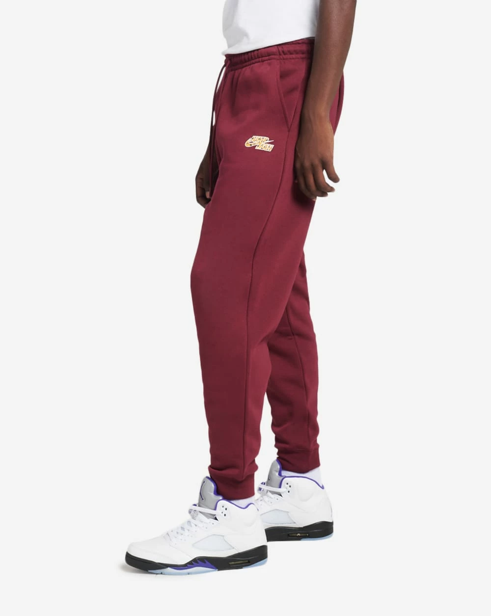 Jordan Flight MVP Fleece Sweatpants Cherrywood Red 2 Jordan Flight MVP Fleece Sweatpants Cherrywood Red - Image 2