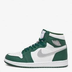 Air Jordan 1 High OG Green/Metallic Silver/White