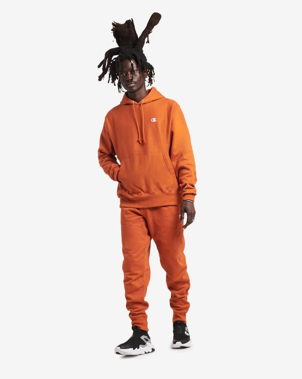 Champion Reverse Weave Pullover Hoodie Texas Orange 4 Champion Reverse Weave Pullover Hoodie Texas Orange - Image 4