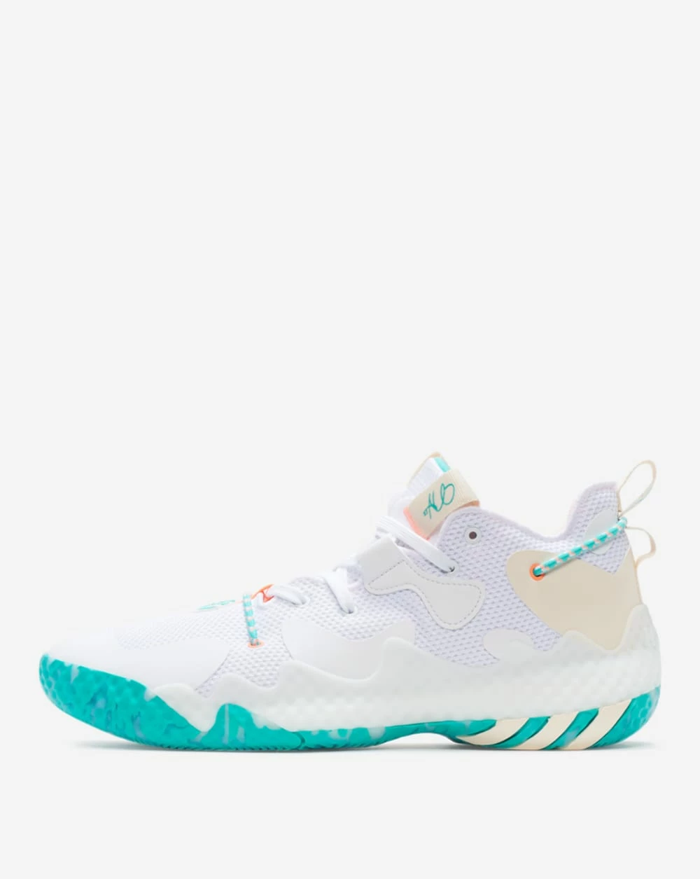 Adidas Harden Vol. 6 White/Beige/Blue 1 Adidas Harden Vol. 6 White/Beige/Blue