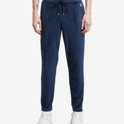 Polo Plush Velour Slim Pants Cruise Navy