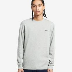 Polo Embroidered Crew Andover Heather