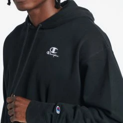 Champion Classic Fleece Hoodie Black -Cheap mens-new-arrivals Store S6558551873 BLK 3 1800x