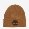 Timberland Cuff Beanie With Contrast Embroidery Wheat